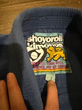 Shoyoroll Men's Blue Kimono Jacket